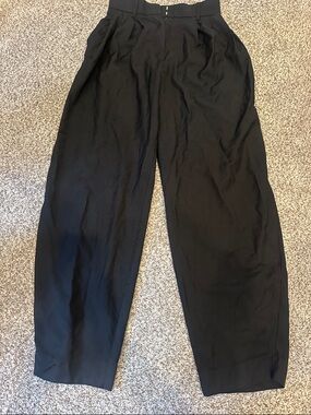 COS size 4 pleated wool-blend tulip pants